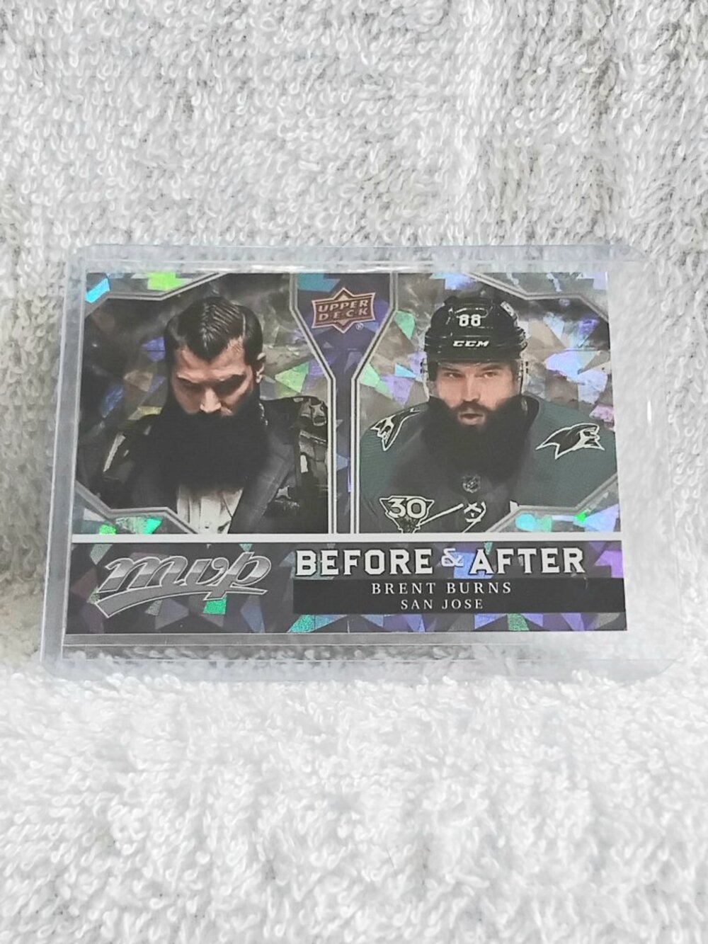 5/$20 Mint 2021/22 UD MVP Brent Burns Before & After NHL Card BA-11!!